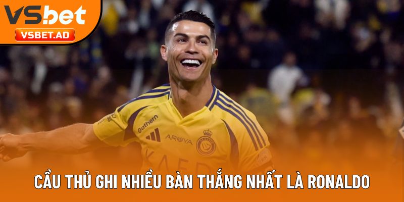 Cầu thủ ghi nhiều bàn thắng nhất là Ronaldo