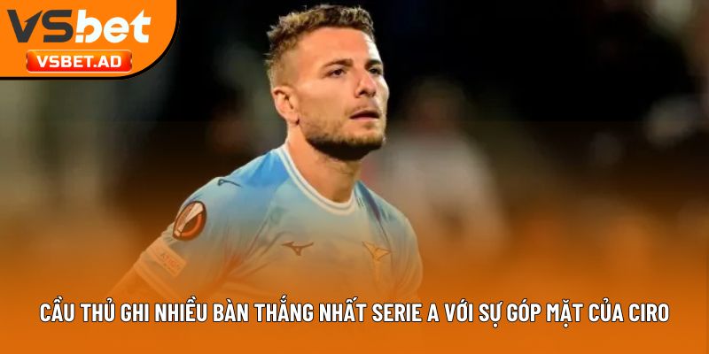 Cầu thủ ghi nhiều bàn thắng nhất Serie A với sự góp mặt của Ciro